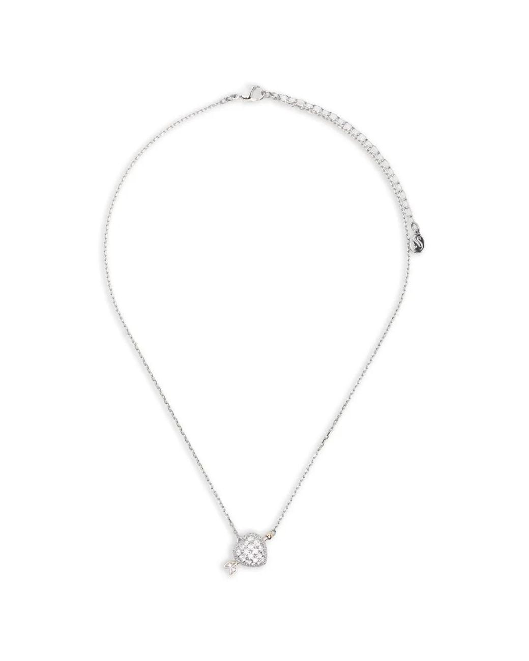 Swarovski White Heart-Pendant Necklace