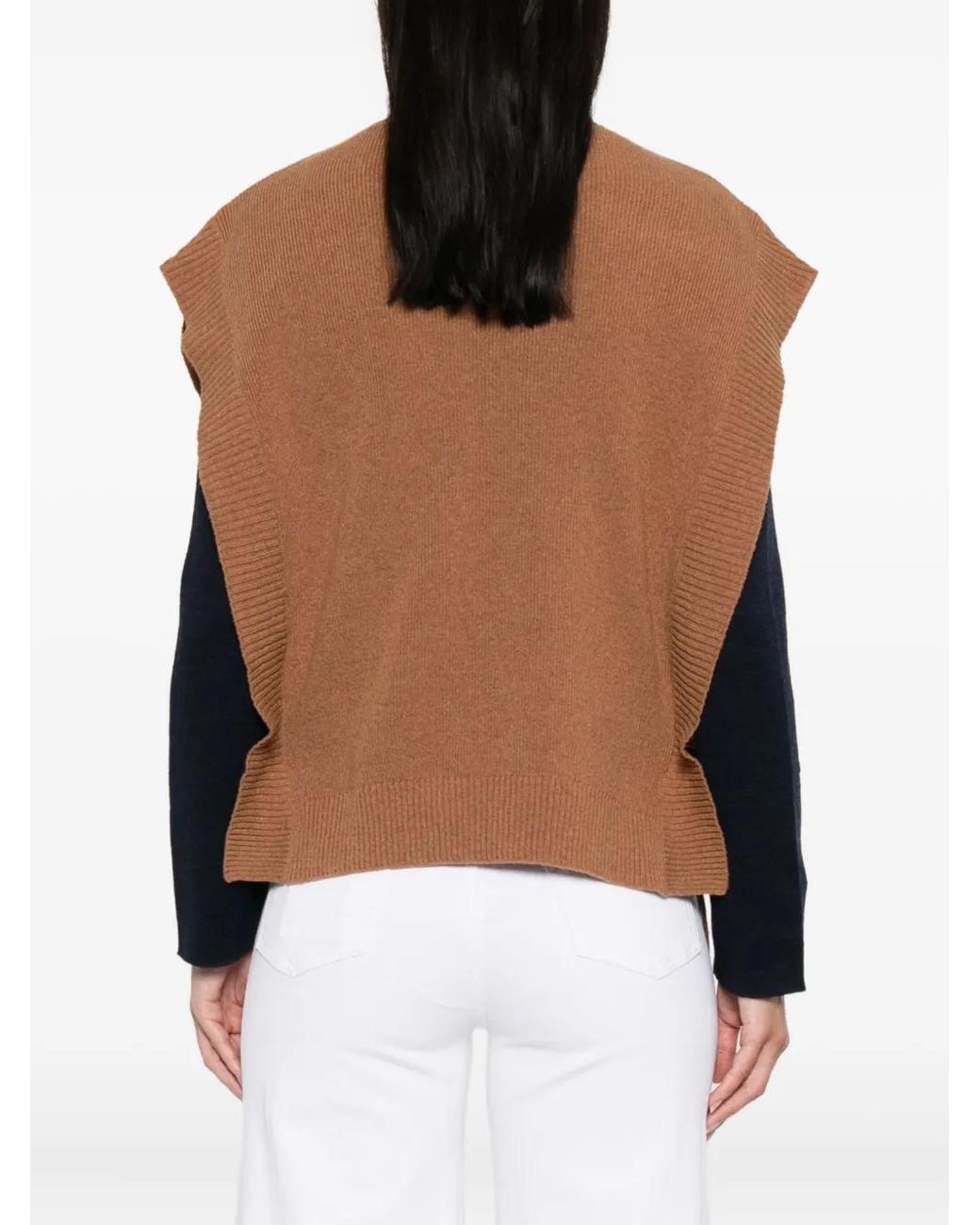 A.P.C. Brown Strap-Detail Vest
