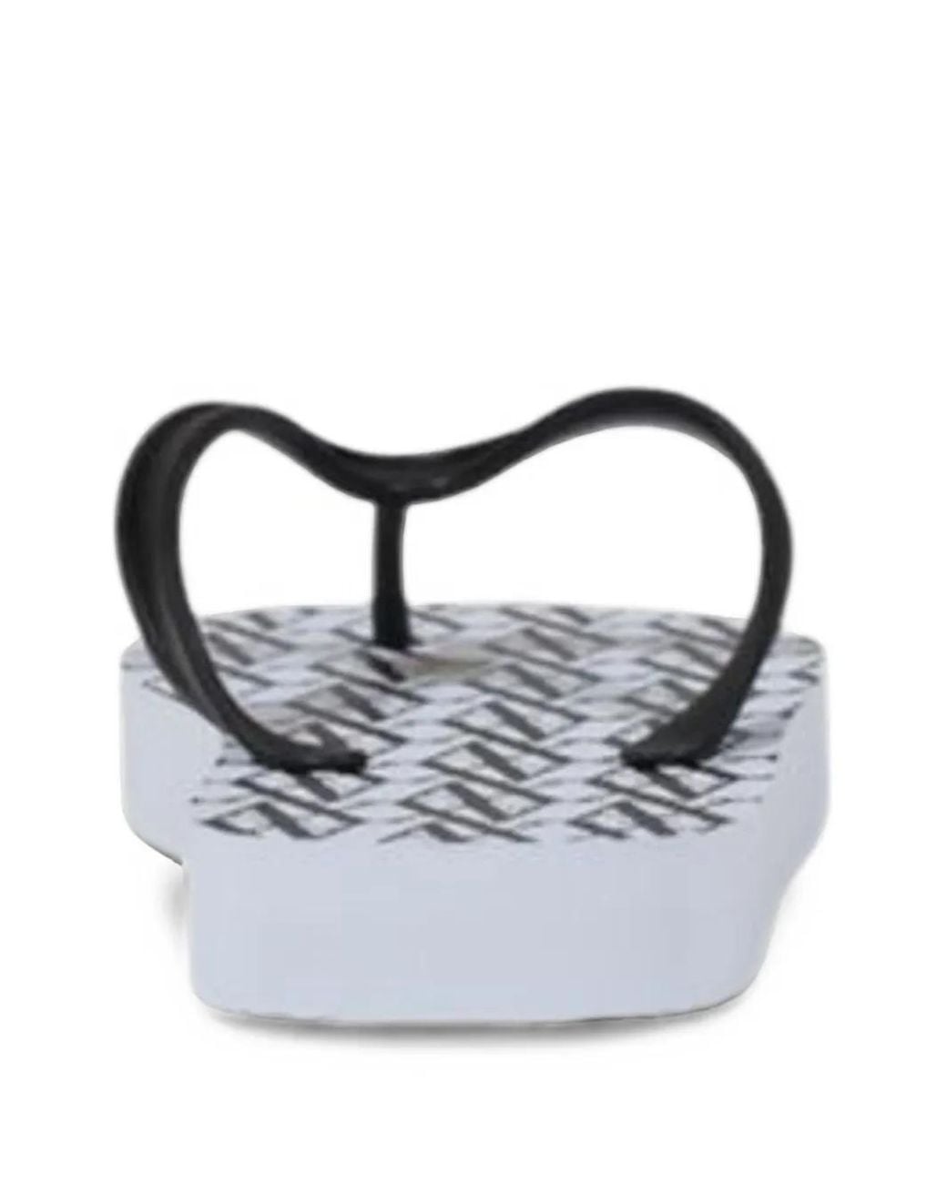 ARMANI EXCHANGE White Logo-Print Flip-Flops