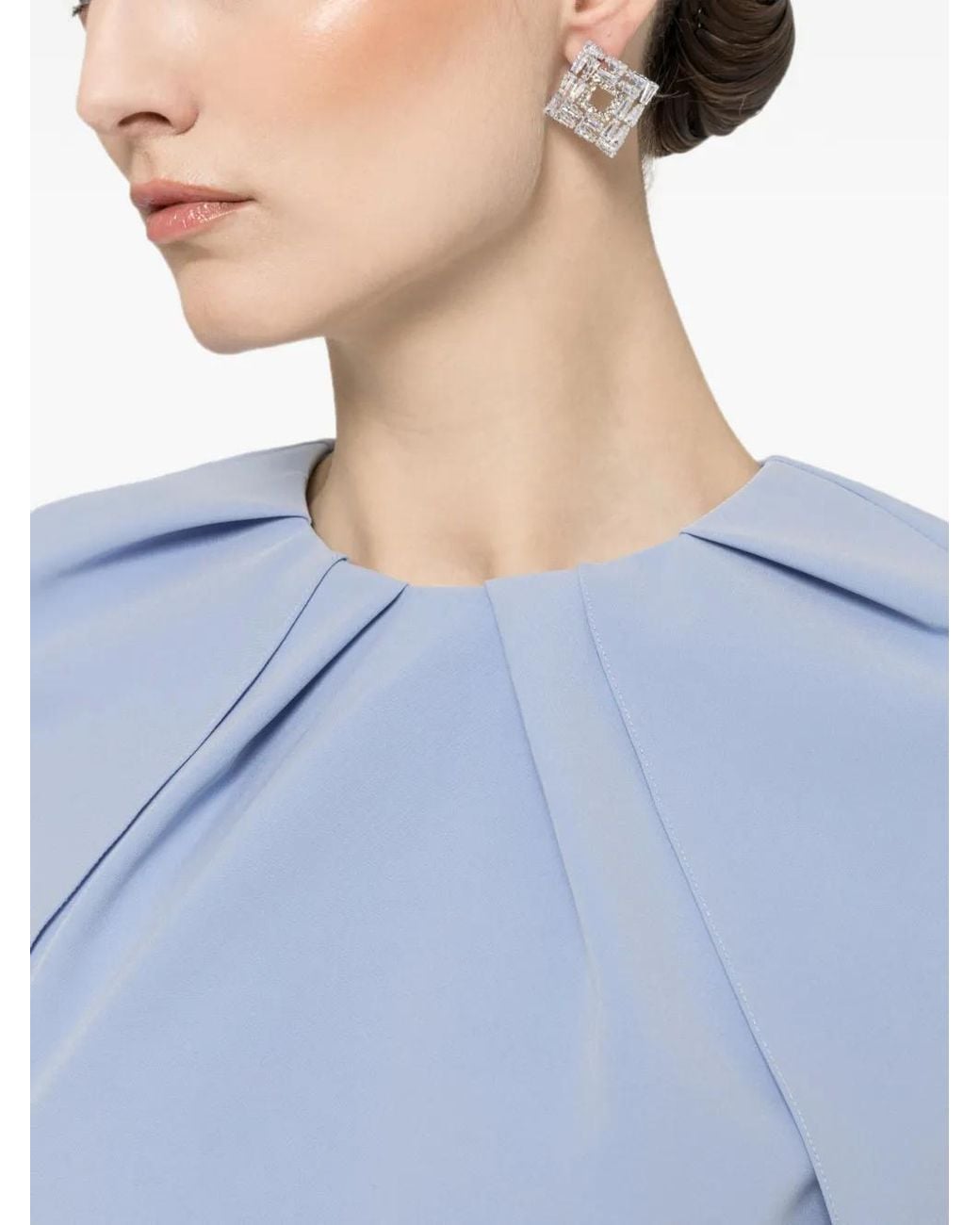 Nissa Blue Cape-Design Top