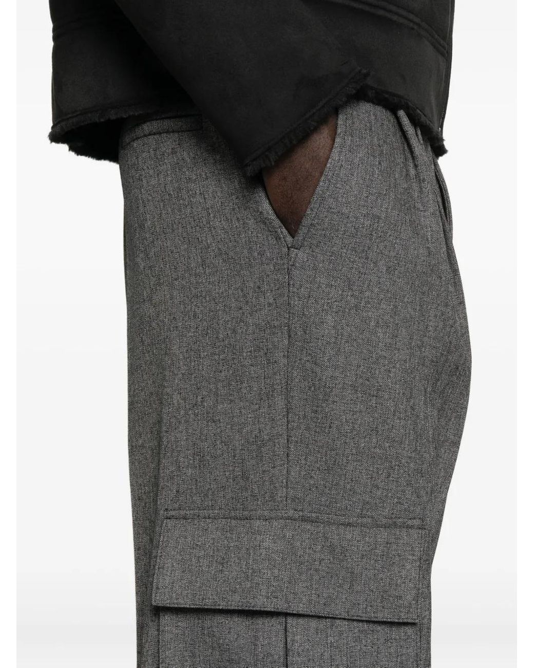 Patrizia Pepe Gray Cargo Tailored Trousers for men