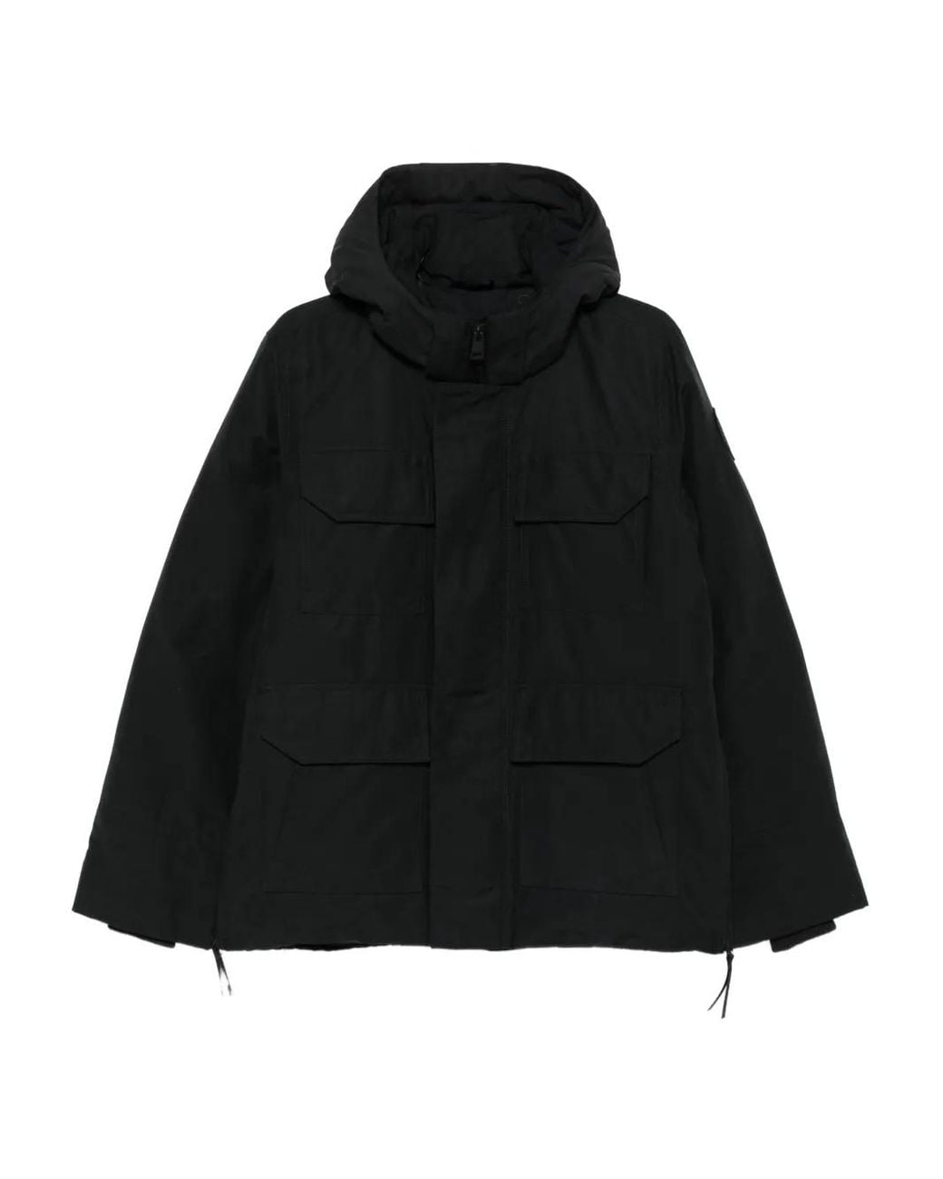 Canada Goose Black Maitland Hooded Parka Coat for men