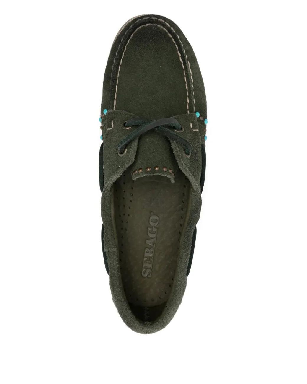 Sebago Green Suede Loafers