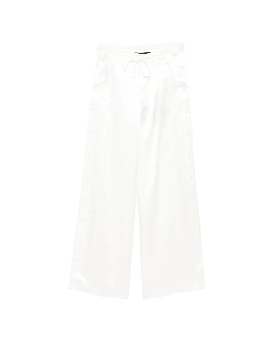 Cynthia Rowley White Breakaway Trousers