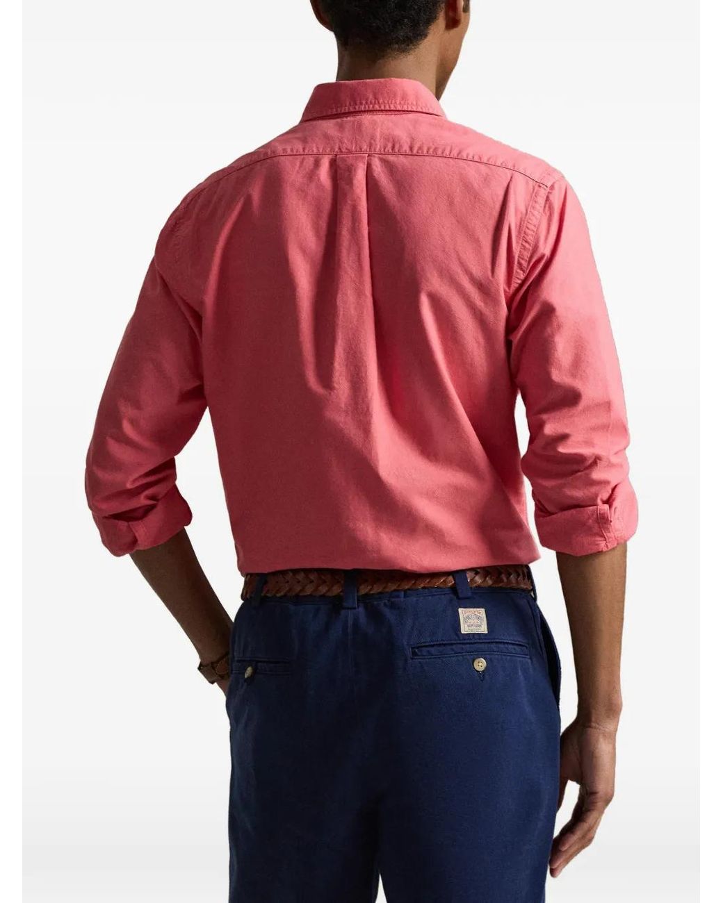 Polo Ralph Lauren Pink Polo Pony Embroidered Shirt for men