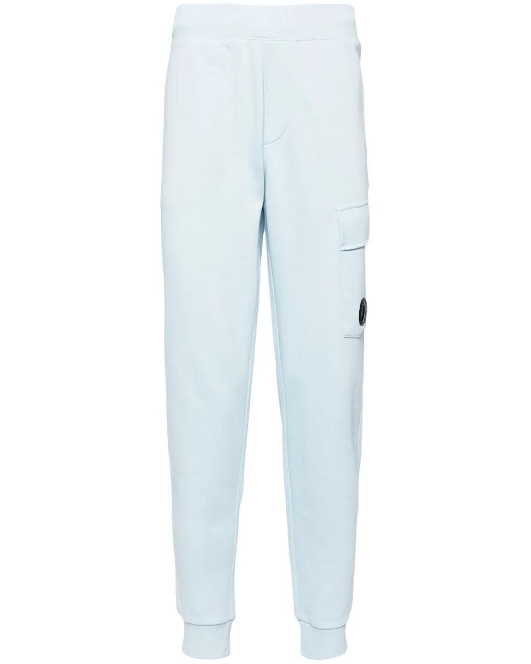 C P Company Blue Lens-Detail Track Pants for men