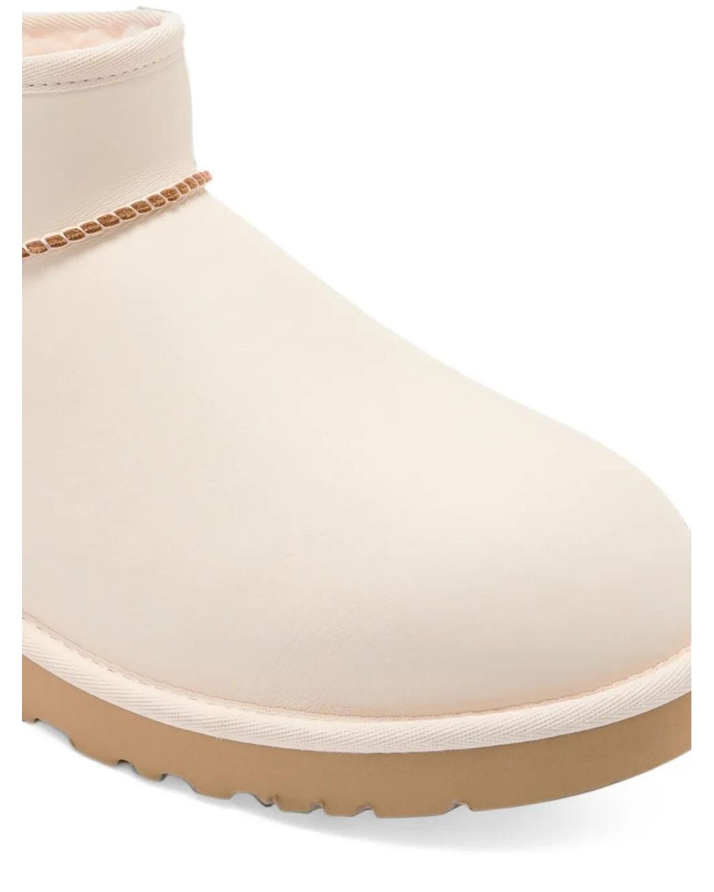 Ugg White Classic Ultra Mini Contrast Boots for men