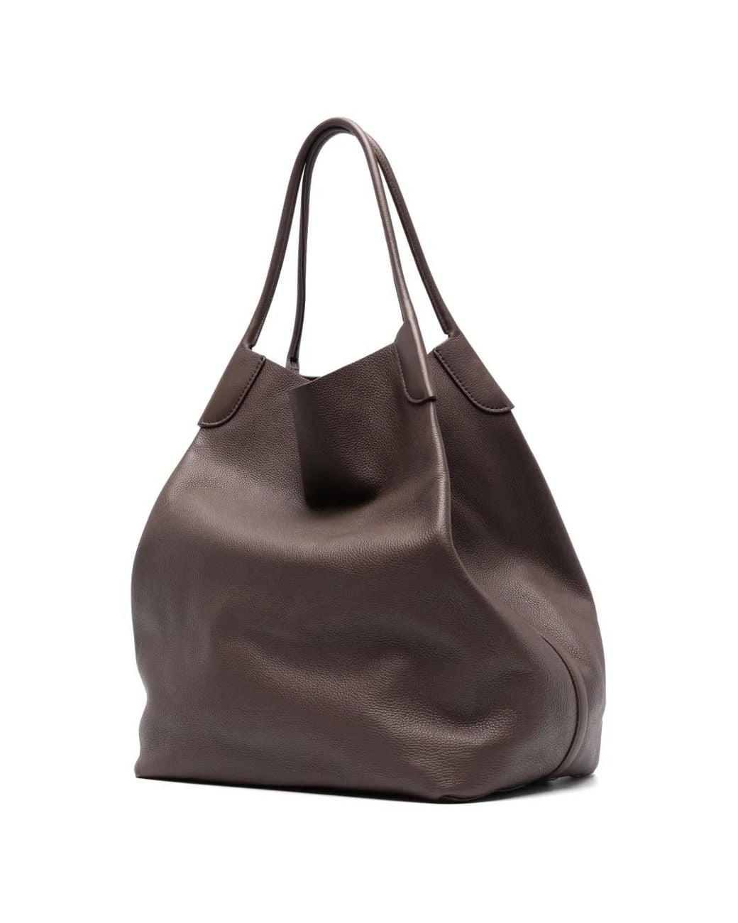 Loro Piana Brown Extra Large Bale Bag for men