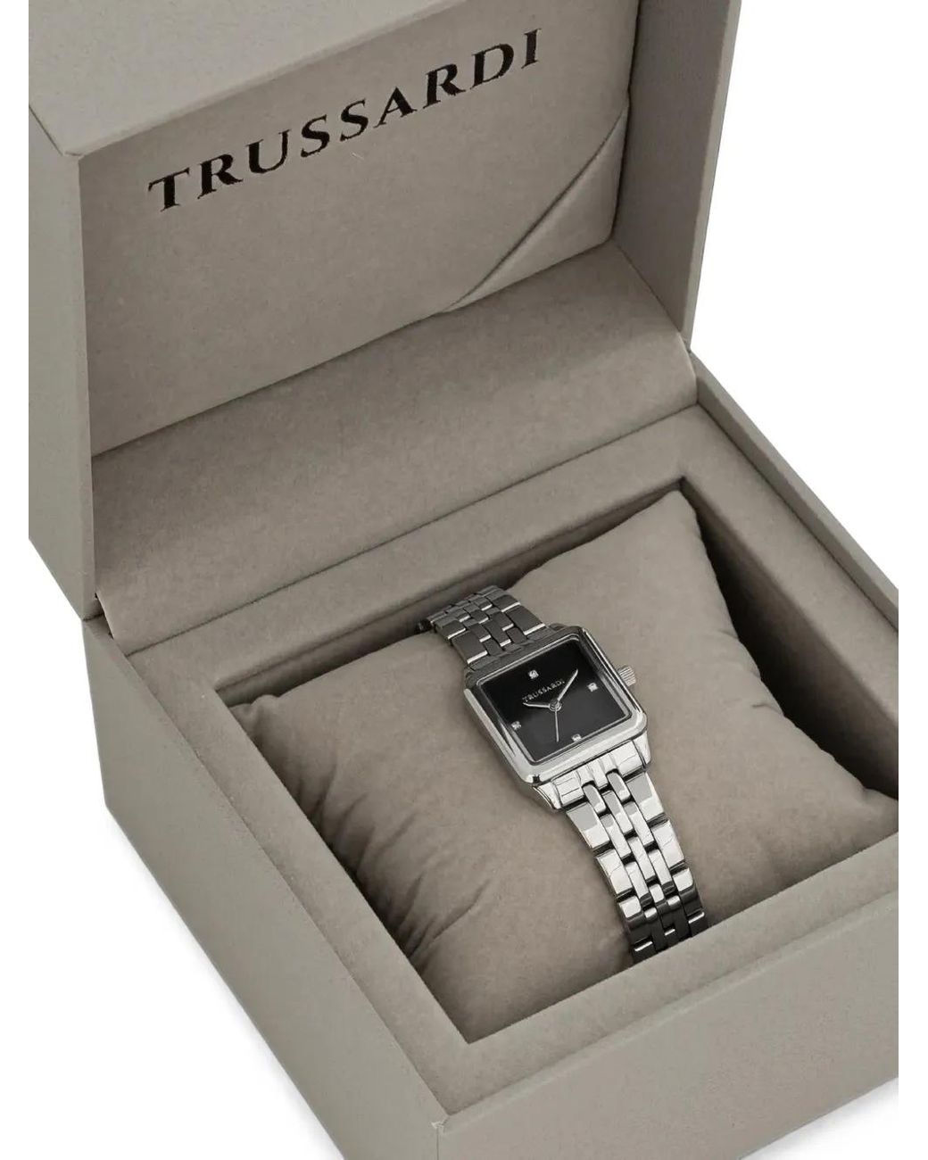 Trussardi White T-Shape Square-Case 25Mm Watch