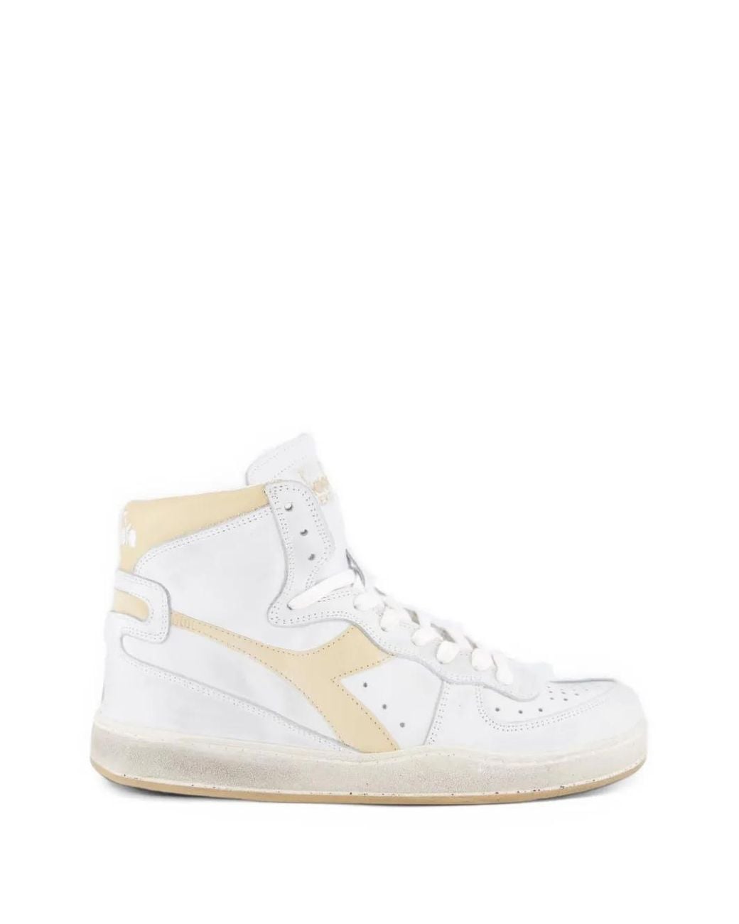 Diadora White Mi Basket High-Top Sneakers