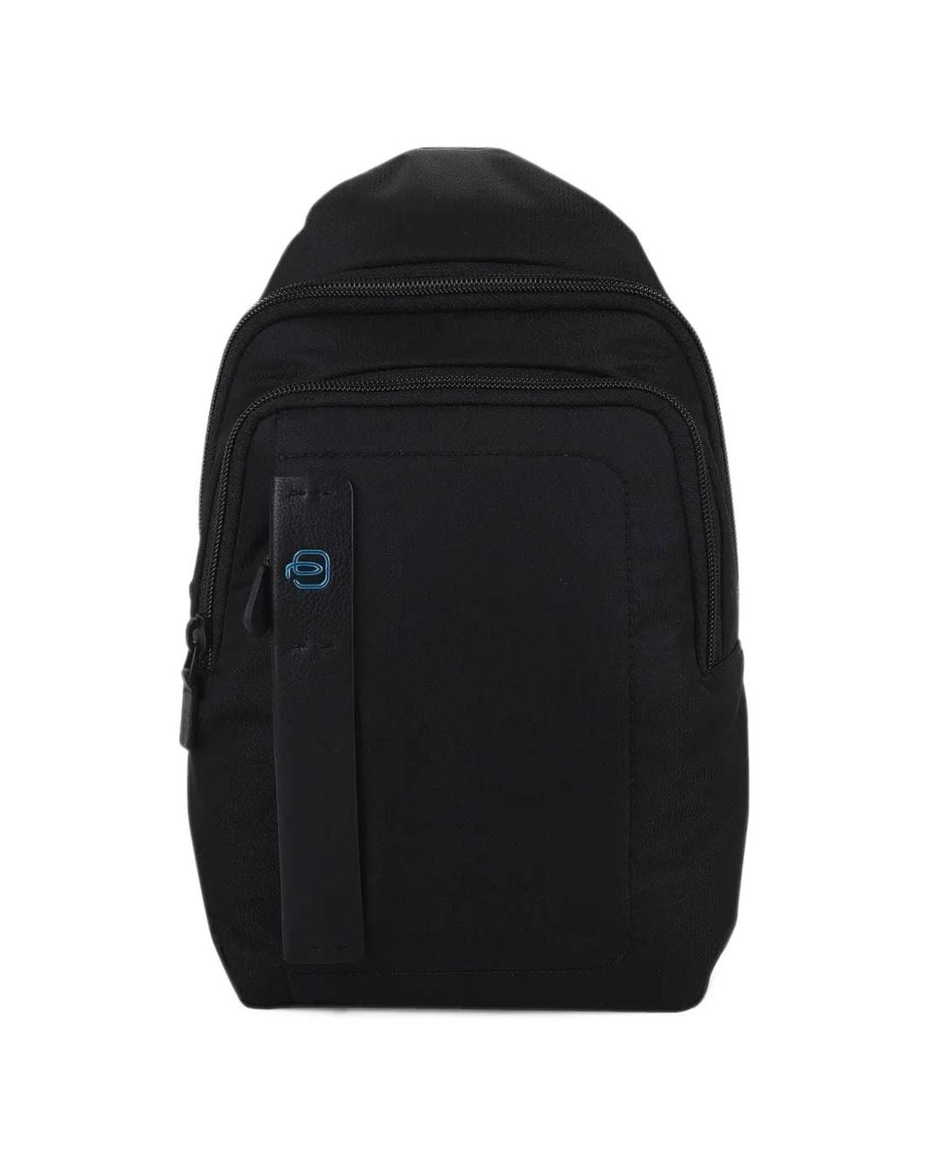 Piquadro Black Logo-Patch Zip-Fastening Backpack