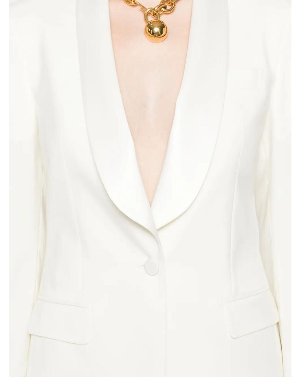 Tagliatore White Anzug mit Schalkragen