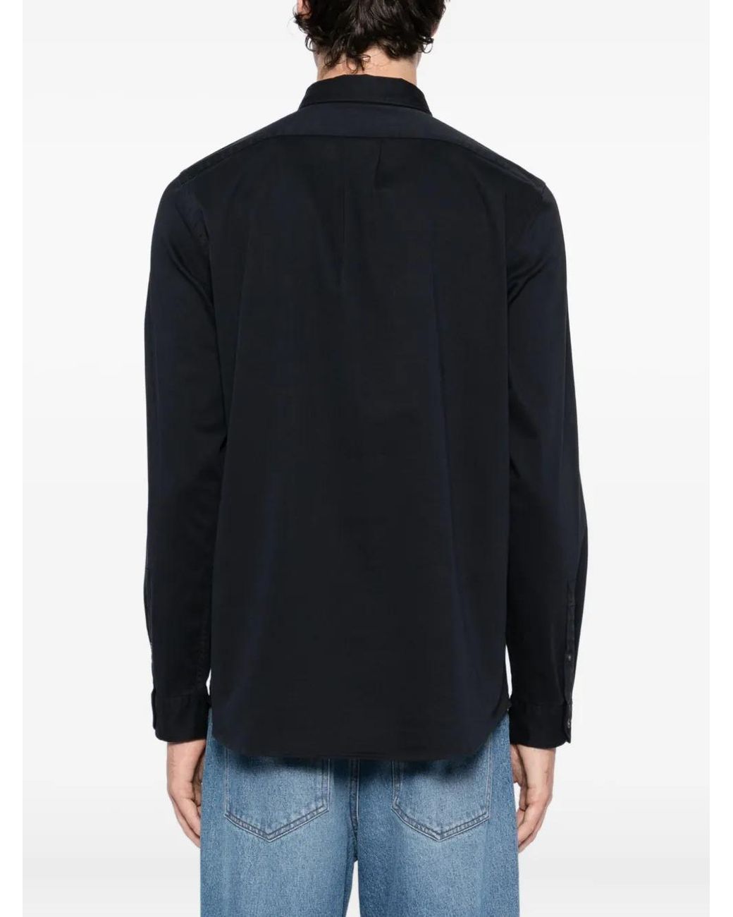 Camicia Ls di Paul Smith in Black da Uomo