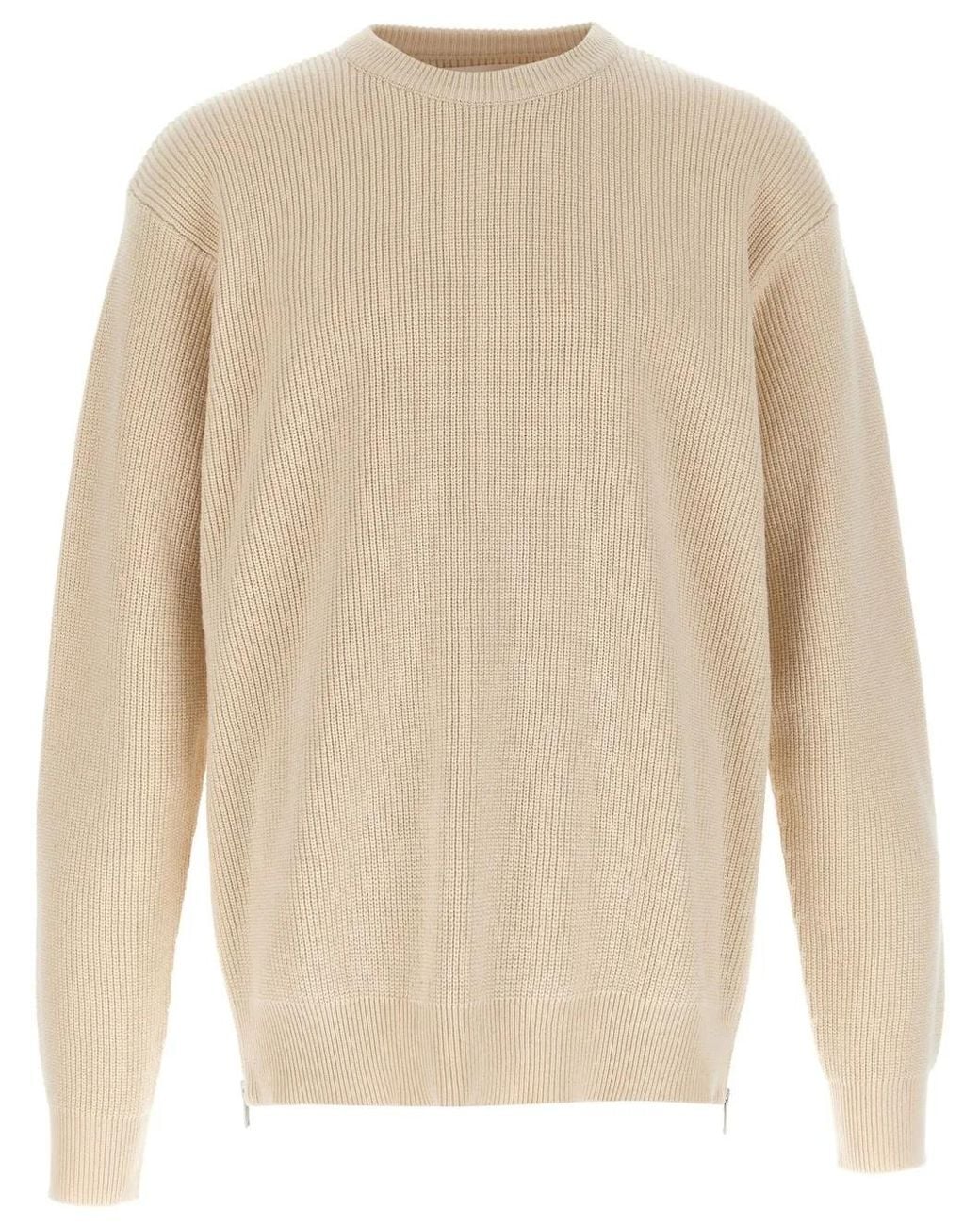 Jil Sander Natural Knitted Jumper for men