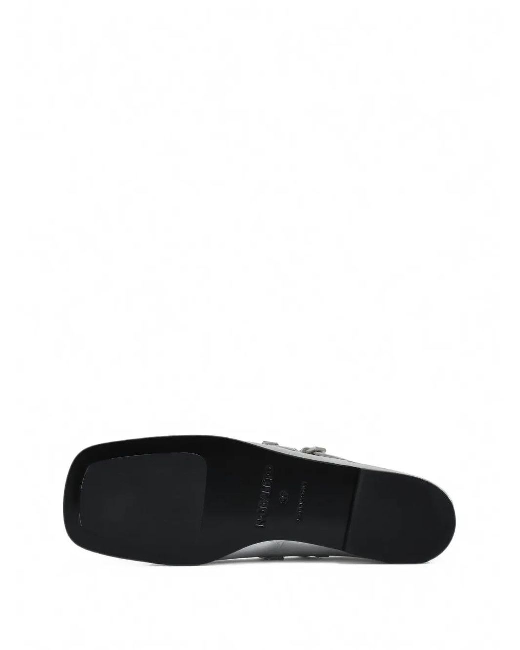NODALETO White Bulla Rina Buckle Ballet Flats