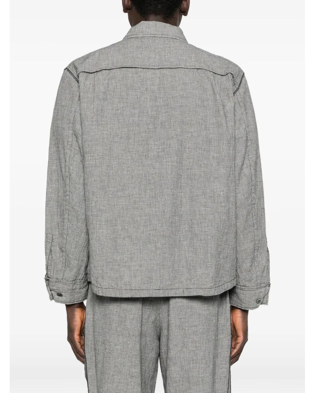 Undercover Gray Surchemise À Fermeture Zippée for men
