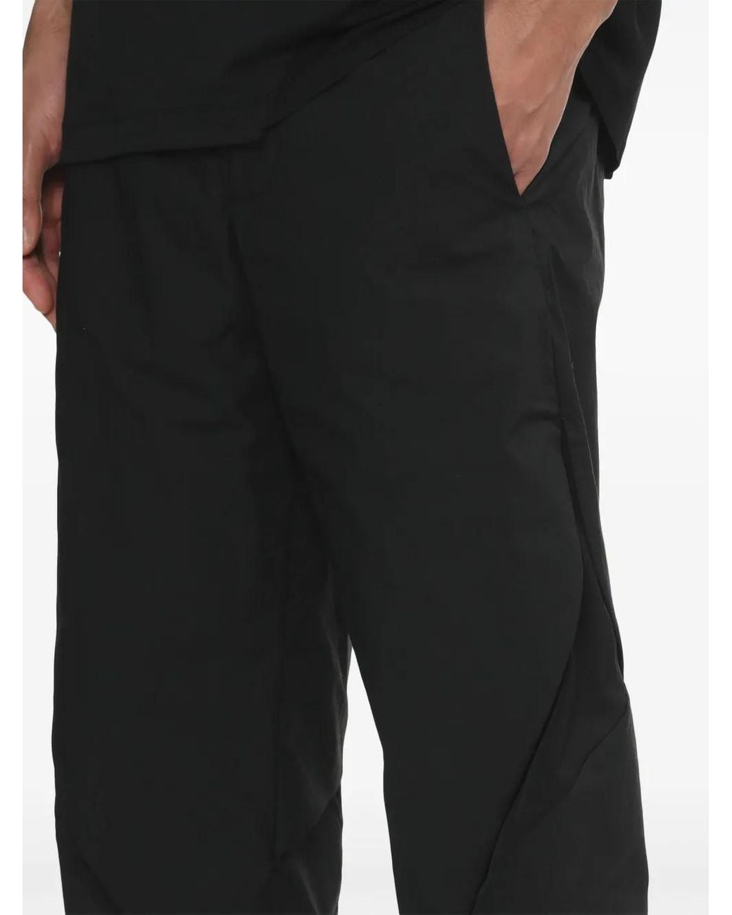 Post Archive Faction PAF Blue Cotton Blend Trousers