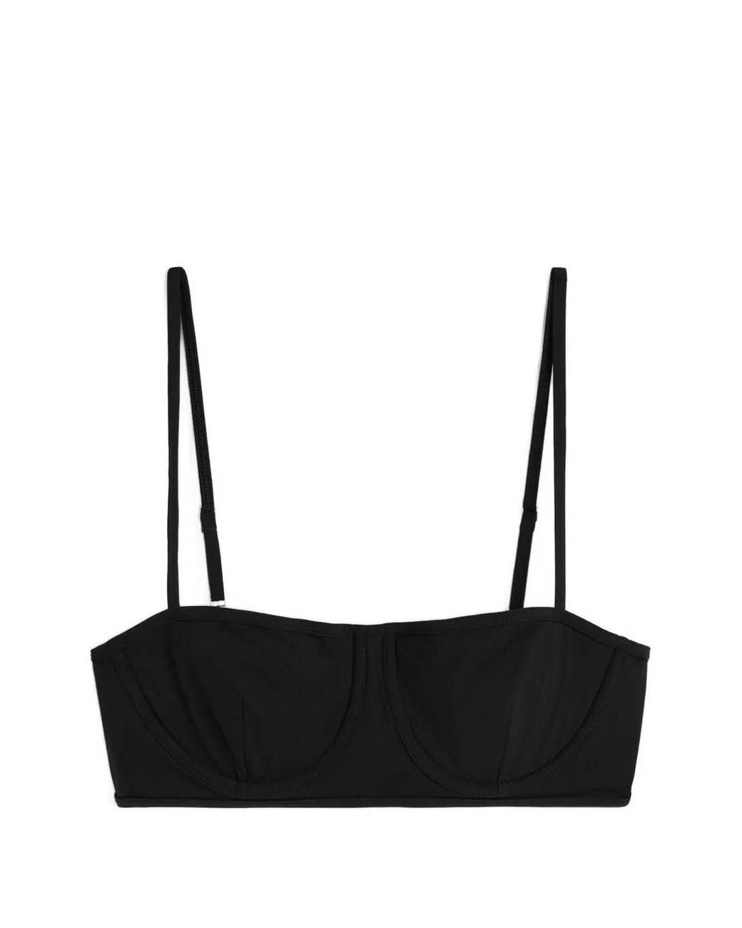 Totême White Balconette Bikini Top