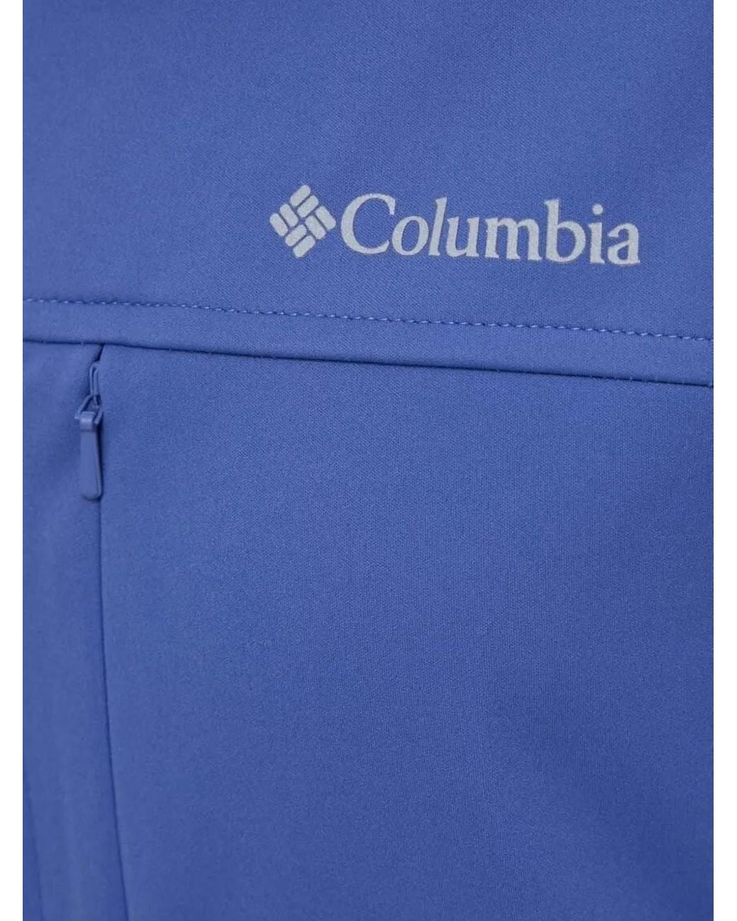 Columbia Blue Hooded Softshell Jacket