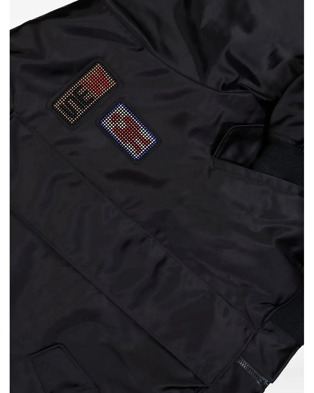 Walter Van Beirendonck Blue Beep Beep Bomber Jacket for men