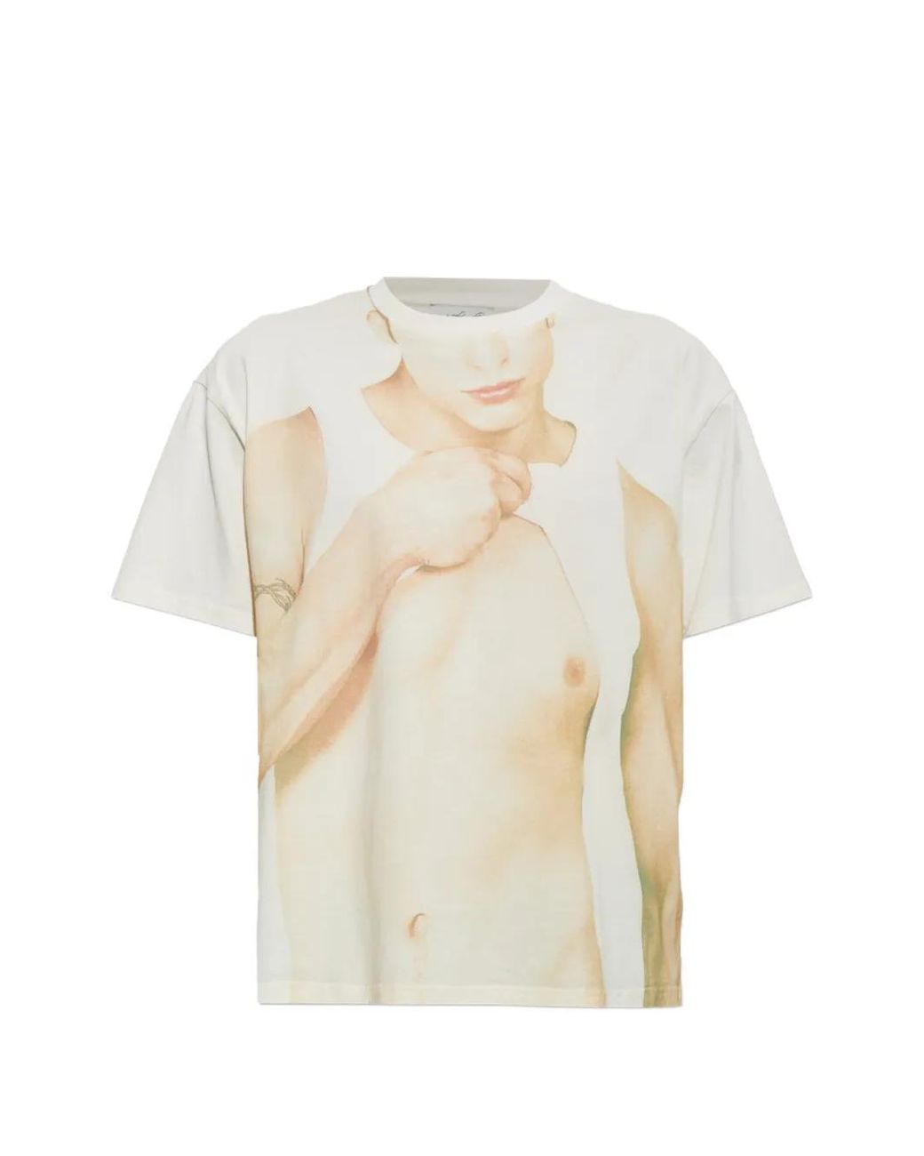 Carne Bollente White Graphic-Print T-Shirt for men