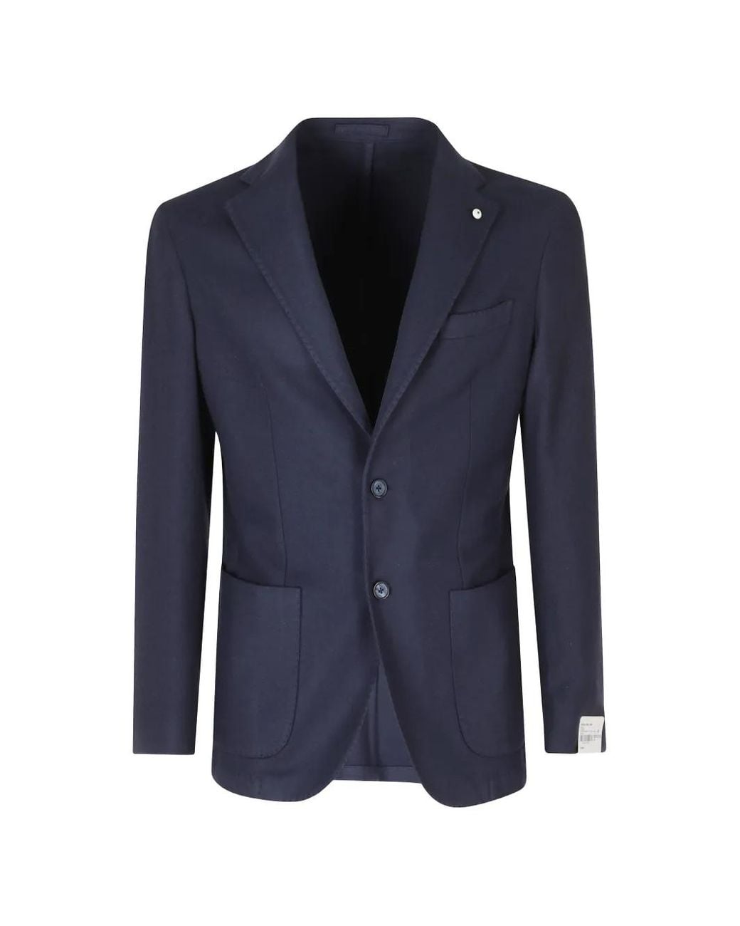 L.b.m. 1911 Blue Single-Breasted Cotton Blazer for men