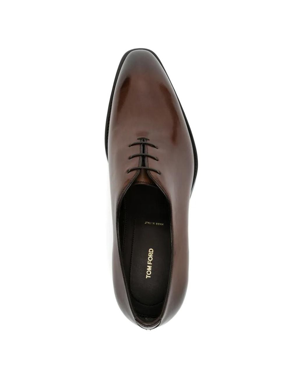 Tom Ford Brown Leather Oxford Shoes for men