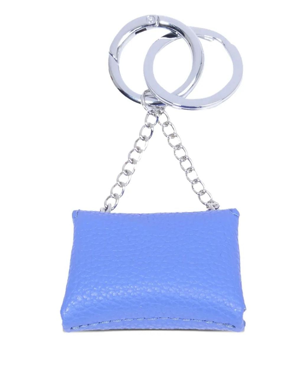 Lancel Blue Ninon Leather Keyring