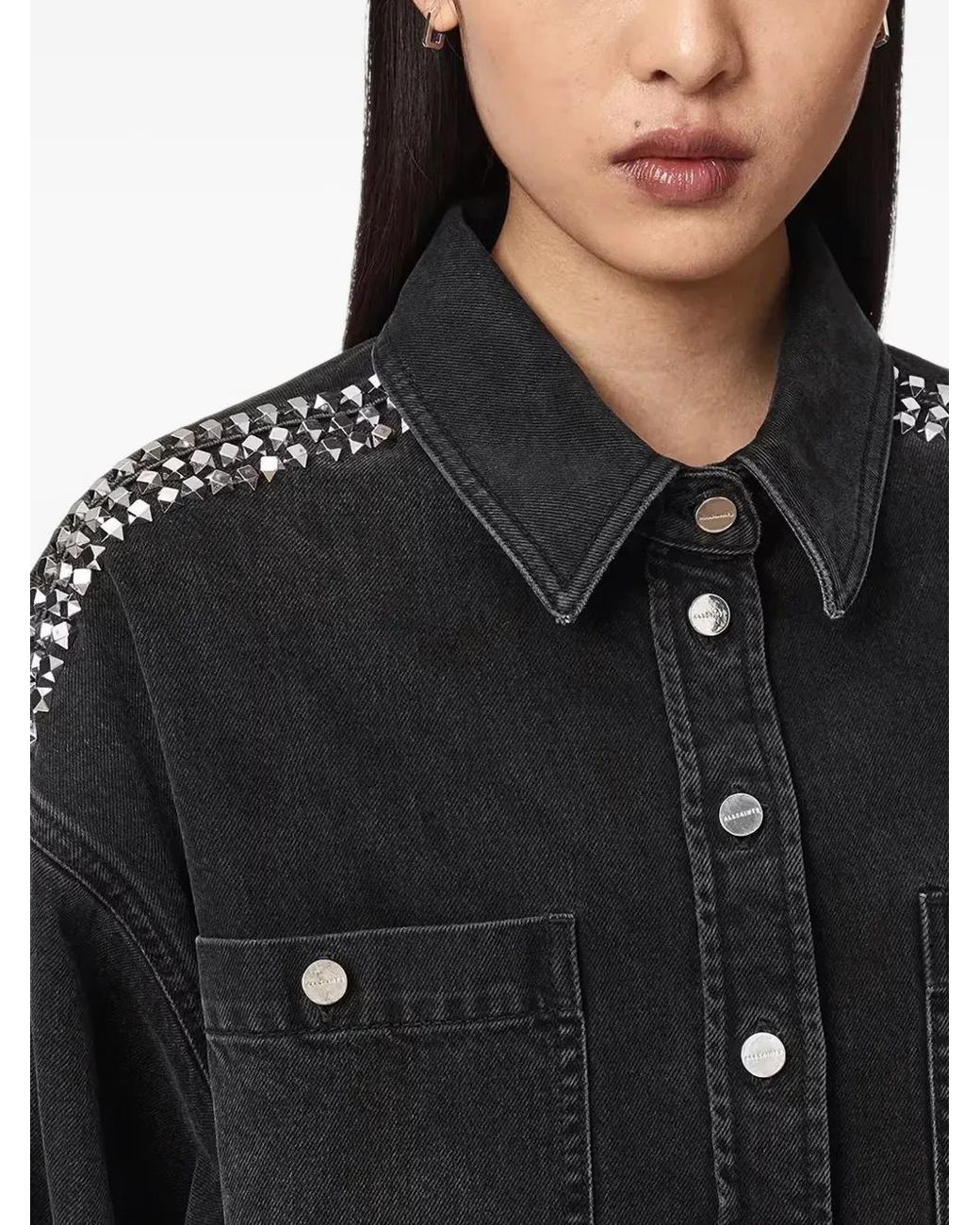 AllSaints Denim Jack in het Black