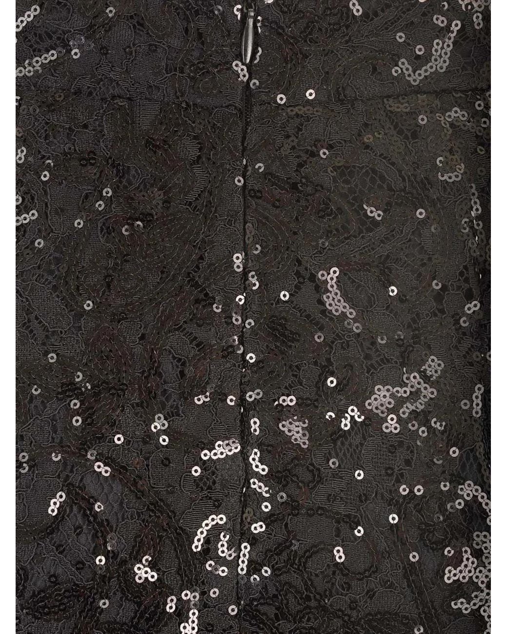 Al Duca D'aosta Black Lace Midi Skirt