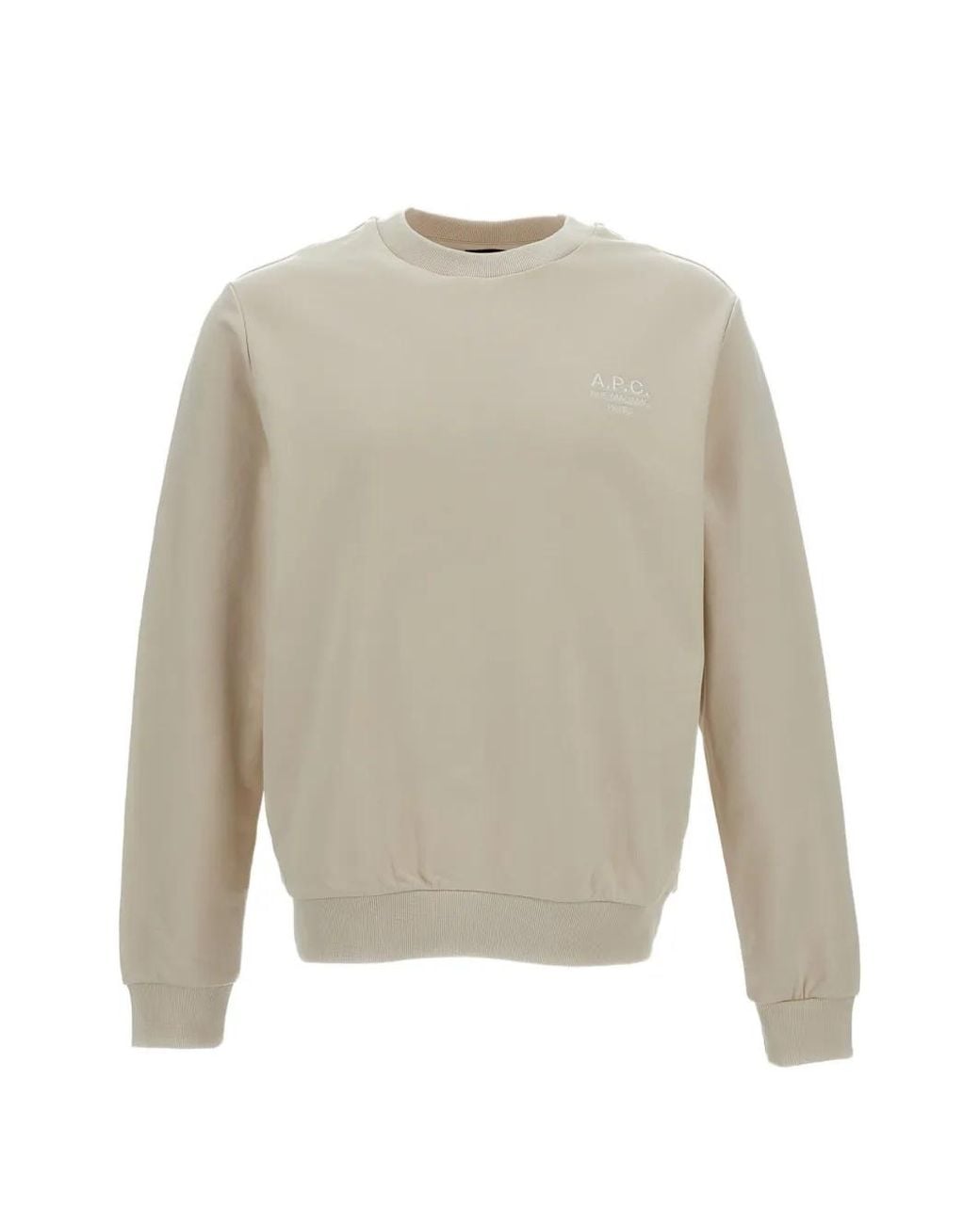 A.P.C. White Standard Rue Madame Sweatshirt for men