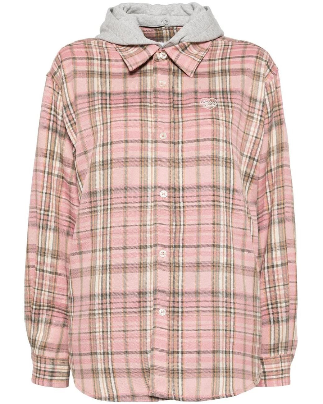 Chocoolate Pink Chemise À Logo Brodé