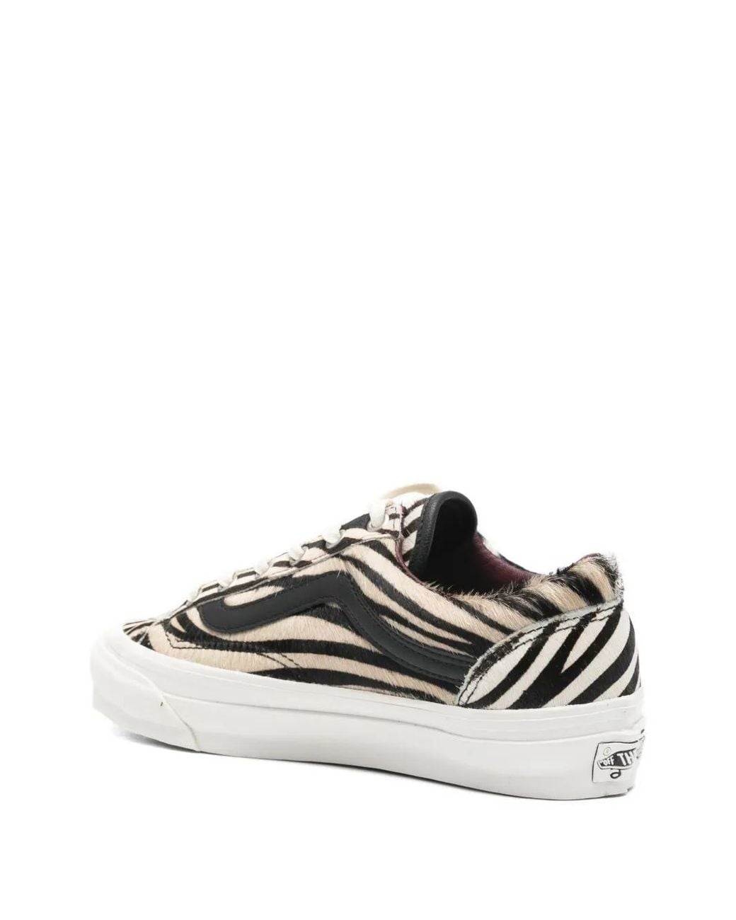 Vans White Premium Old Skool 36 Zebra Sneakers