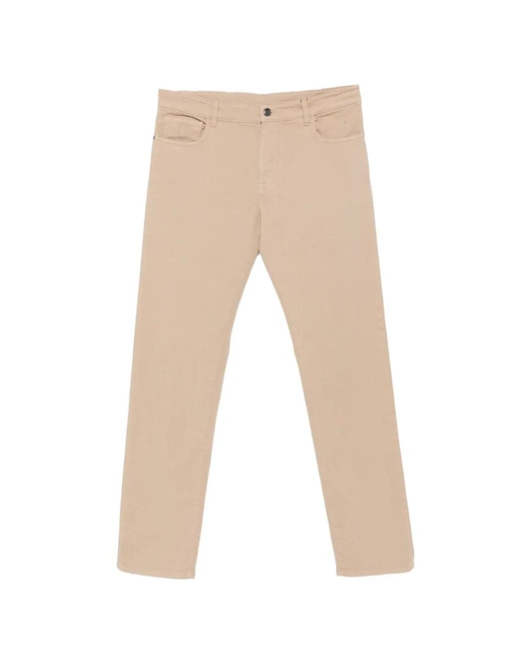 Canali Natural Straight-Leg Five-Pocket Jeans for men