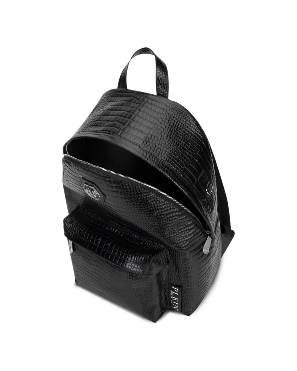 メンズ Philipp Plein レザーバックパック Black