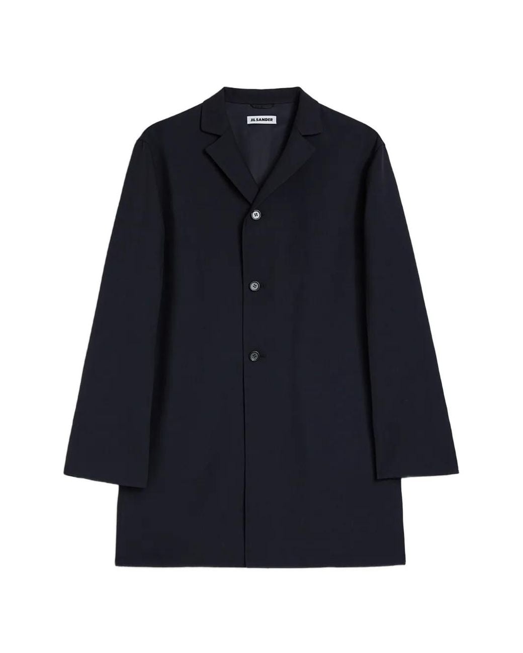 Jil Sander Blue Wool Twill Jacket for men