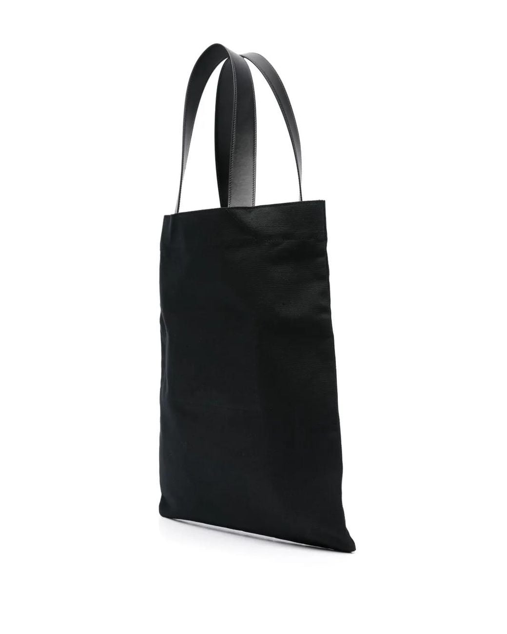Jil Sander Black Logo Large Tote