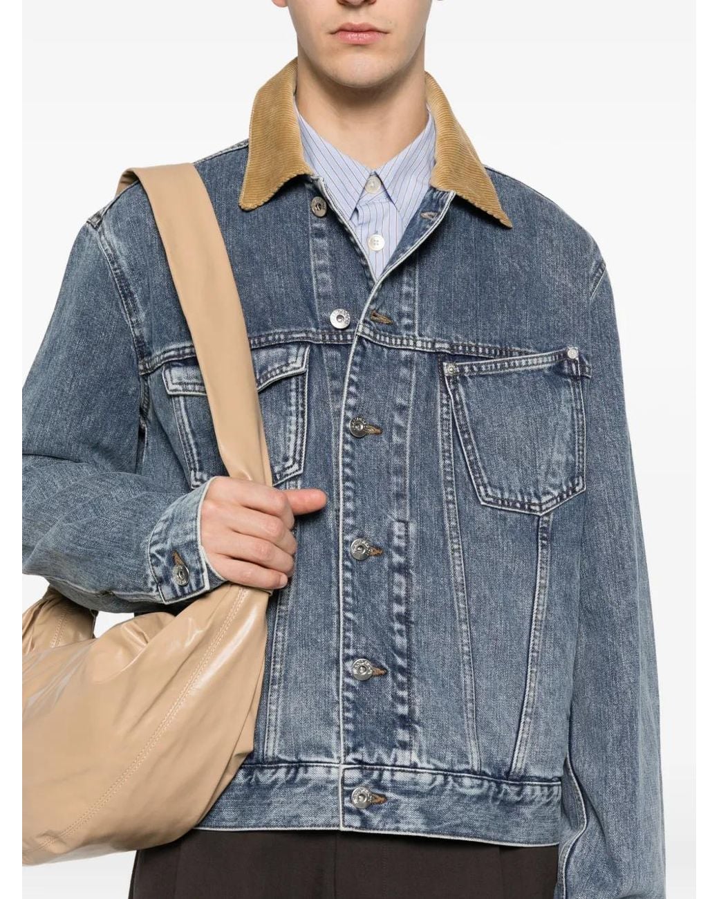 J.W. Anderson Blue Denim Coat for men