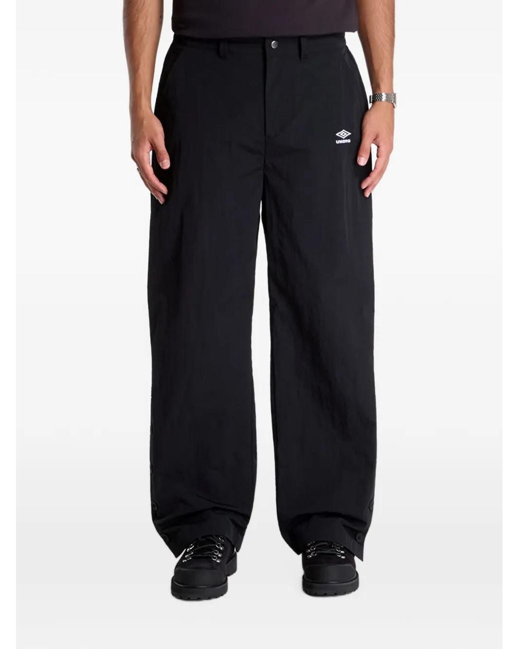 Umbro Black Button-Fastening Track Pants for men