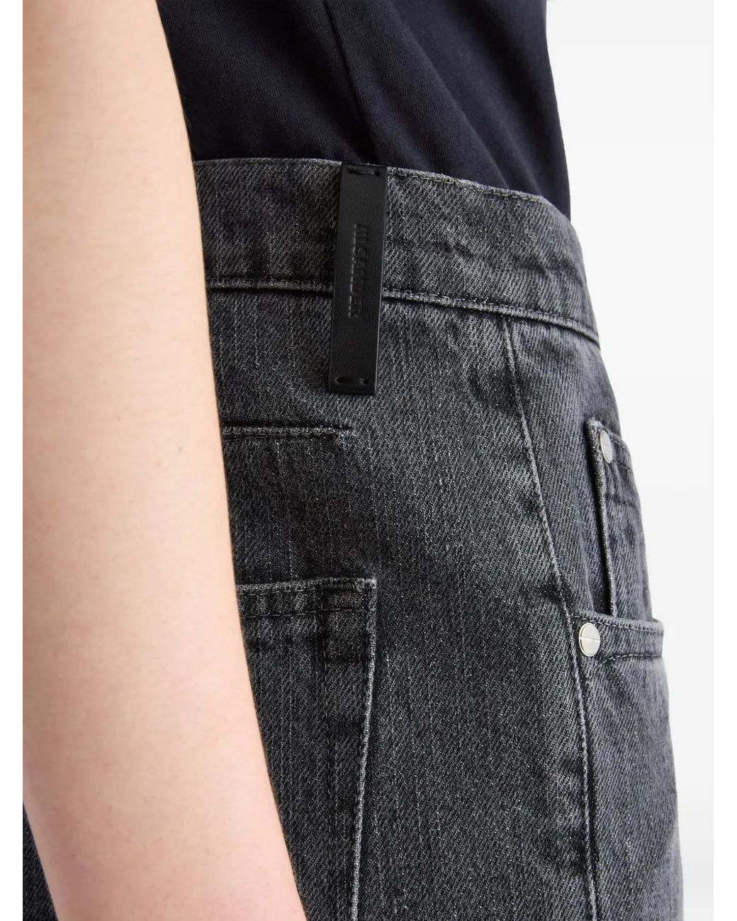 Jil Sander Blue Belt-Loops Cotton Jeans