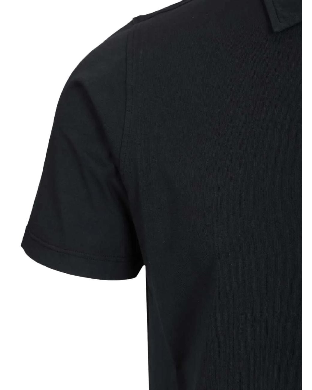 Al Duca D'aosta Black Short-Sleeve Polo Shirt for men