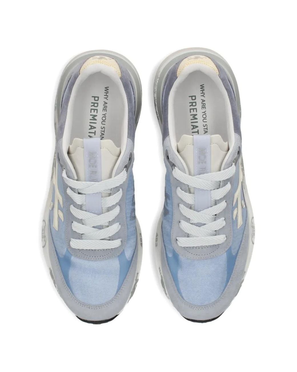Premiata White Baskets Moe Run-D