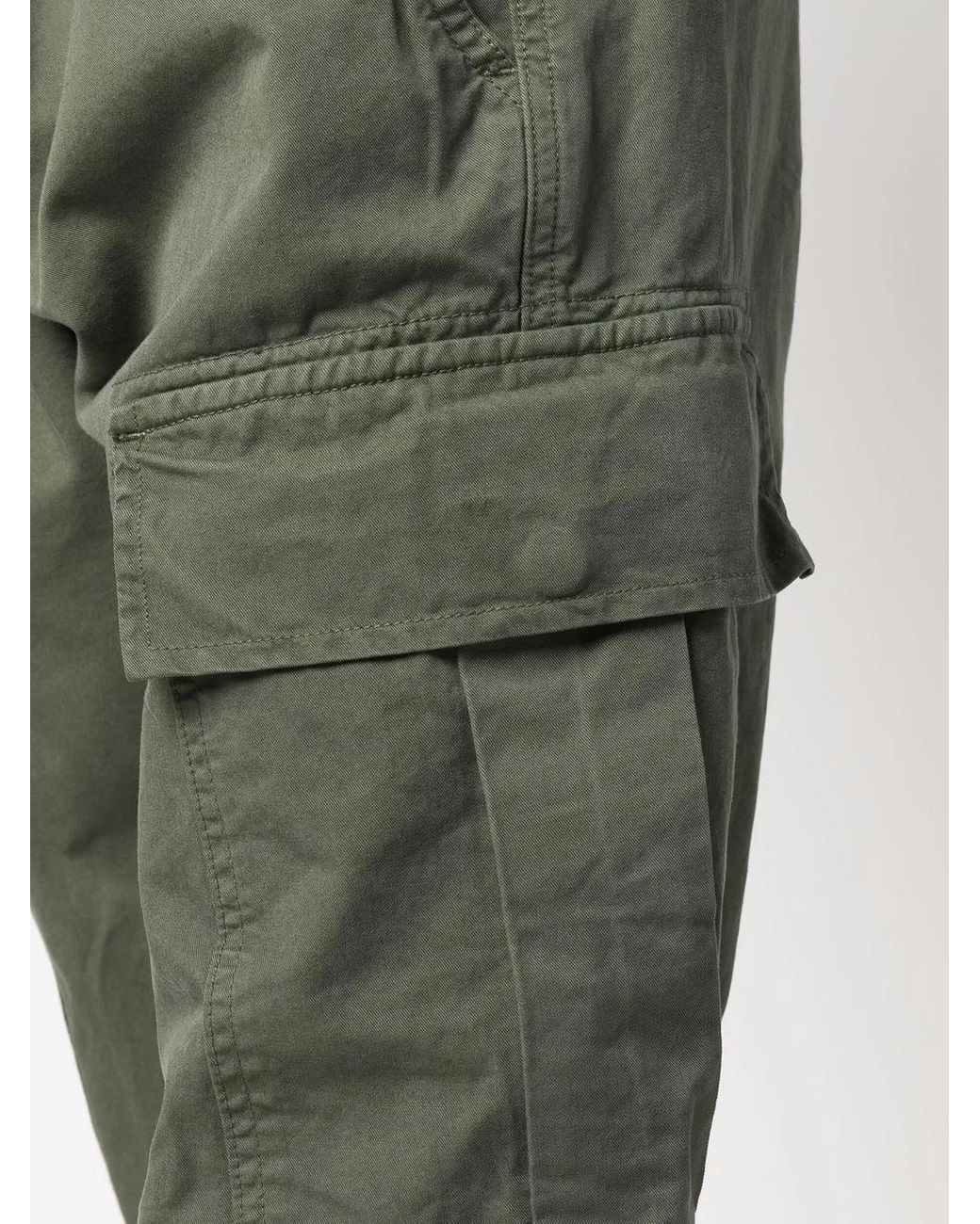 Philipp Plein Green Straight-Leg Cargo Trousers for men