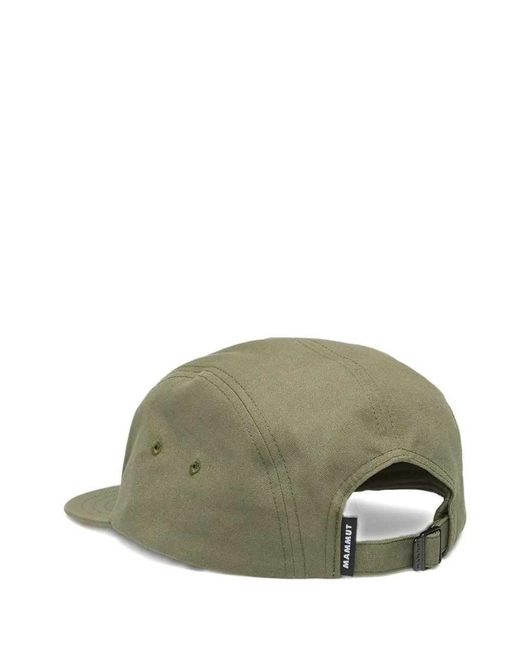 Mammut Green Five-Panel Logo-Patch Cap for men