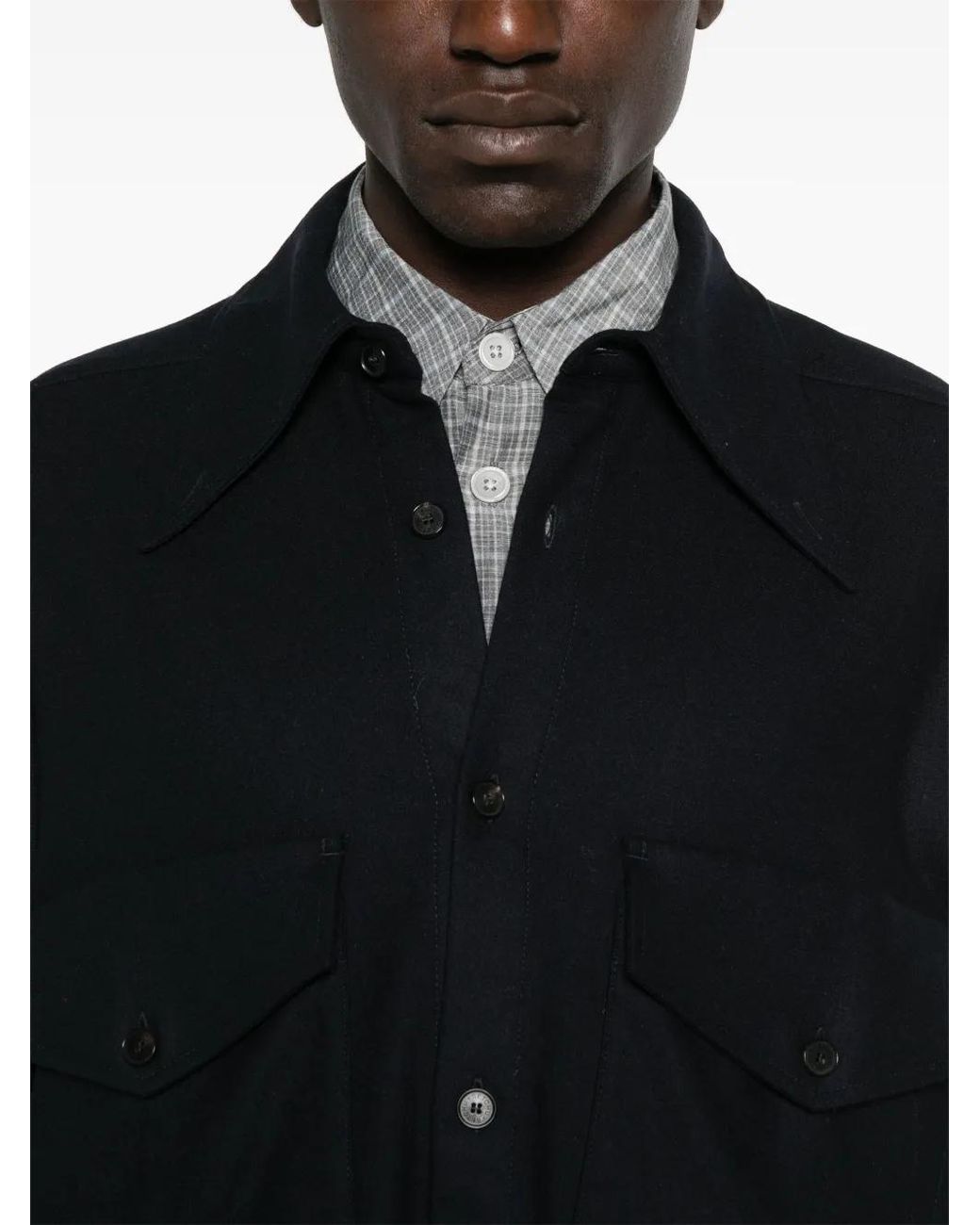 Setchu Black Long-Sleeve Shirt