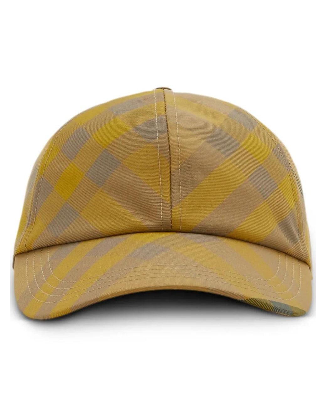 Casquette En Coton À Carreaux Burberry en coloris Natural