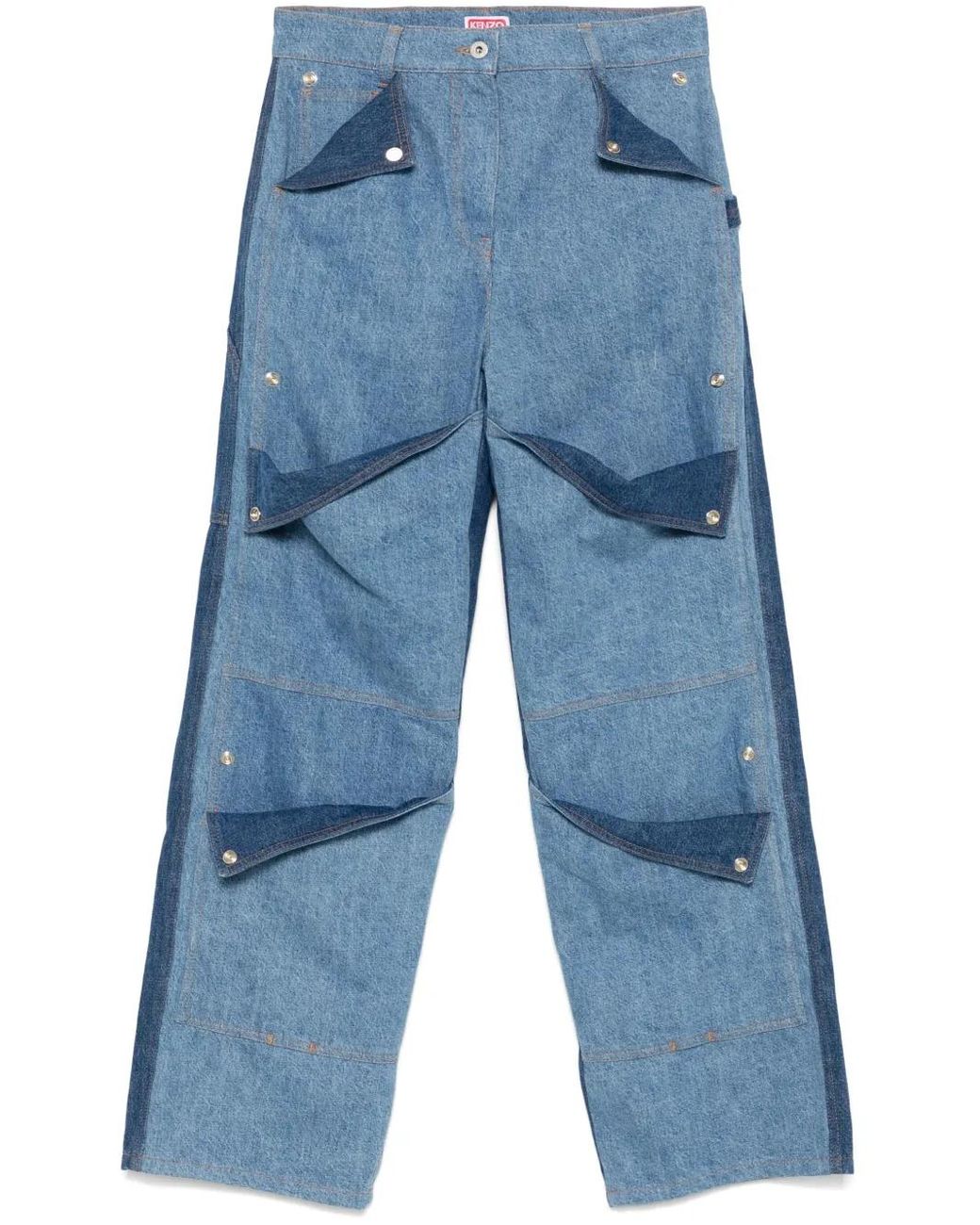 KENZO Blue Multi-Pocket Jeans