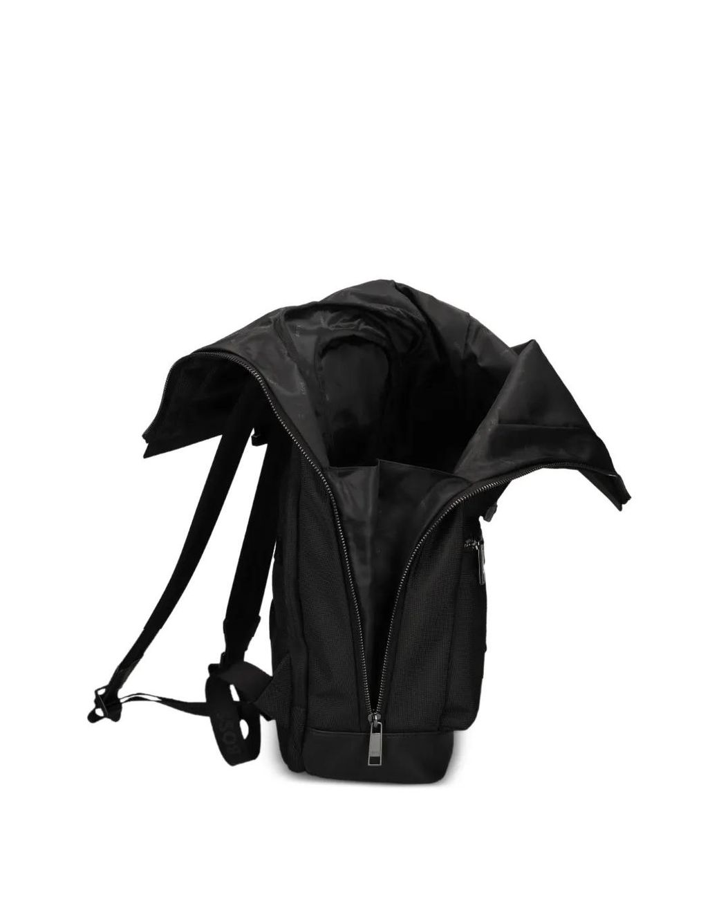 Boss Black Buckle-Fastening Backpack for men