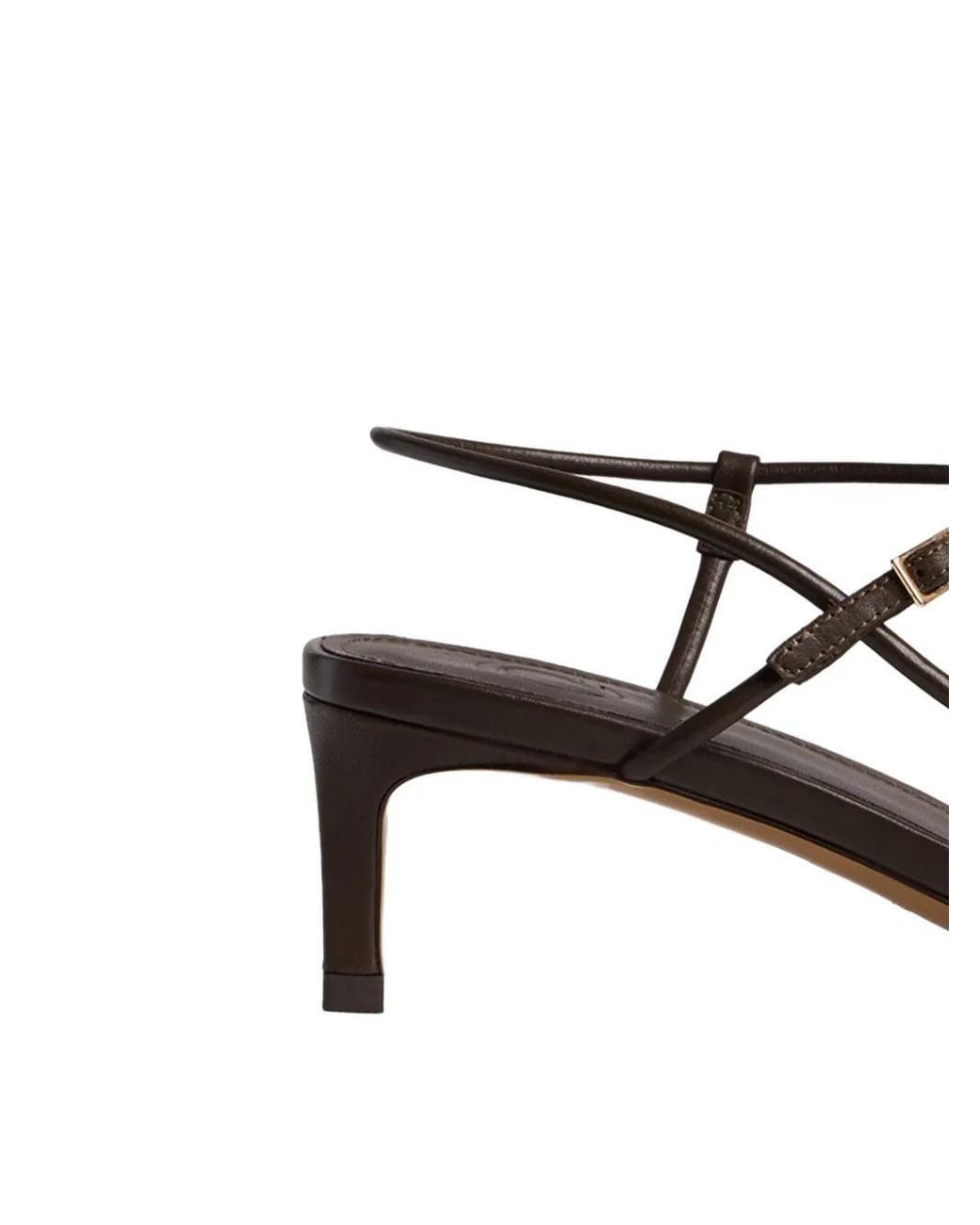 12 STOREEZ White Strappy Leather Sandals