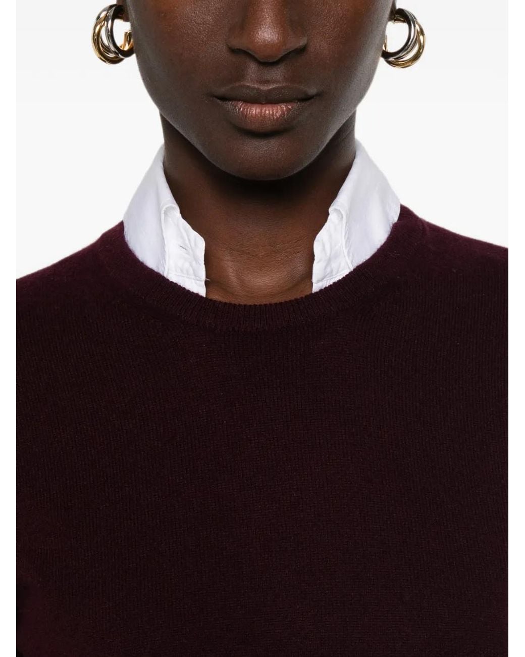 Bompard Purple Pullover Mit Rundhalsausschnitt
